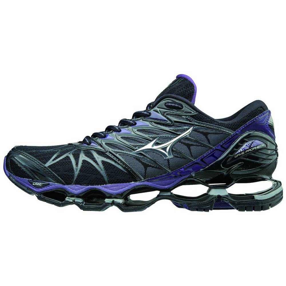 Scarpe Running Mizuno Wave Prophecy 7 Donna - Nere/Argento - 98621-NXKZ